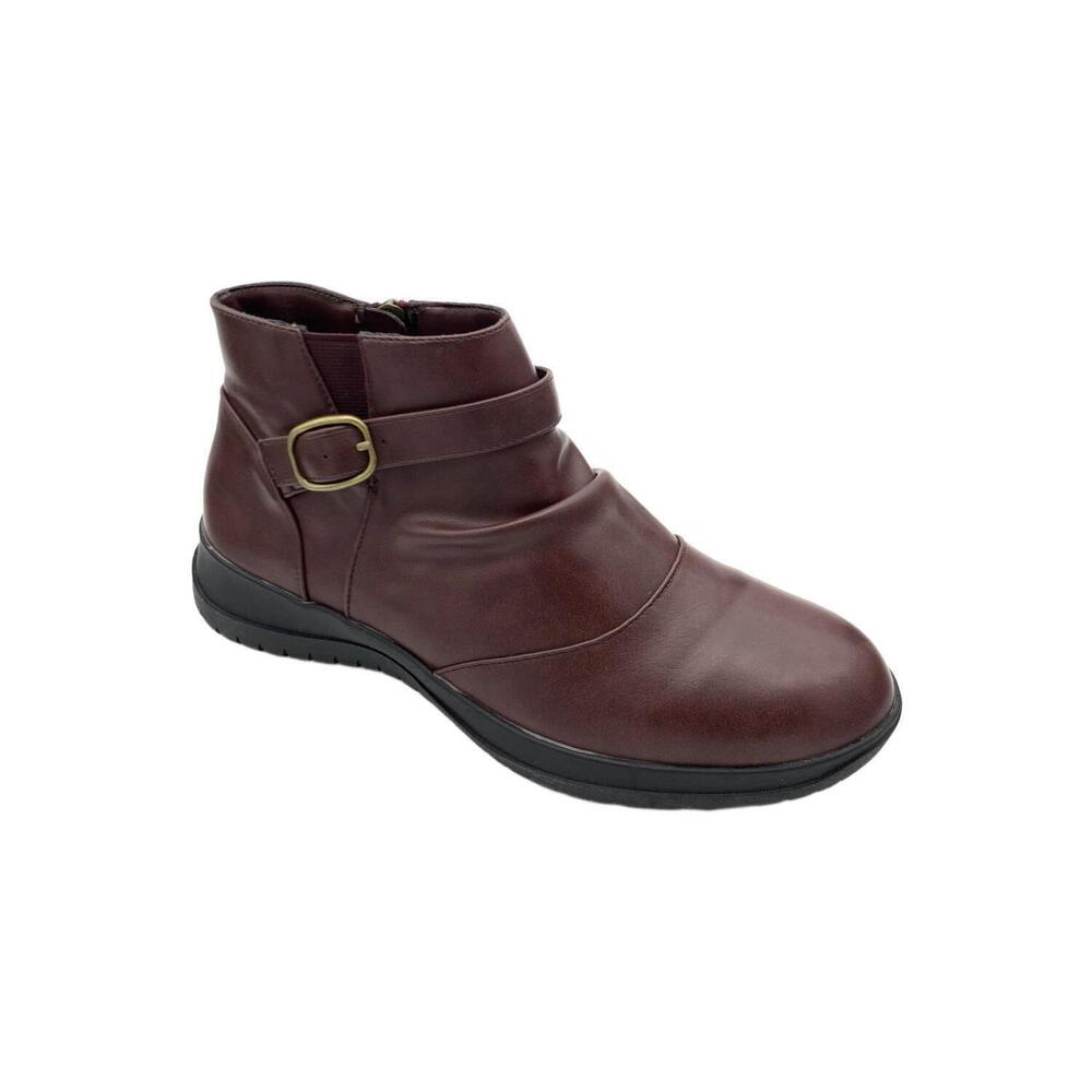 ARRAY Women's Nikki Ankle Boots Burgundy - Wide